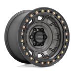 17" KMC WHEELS KM236 TANK BEADLOCK ANTHRACITE FINISH RIMS