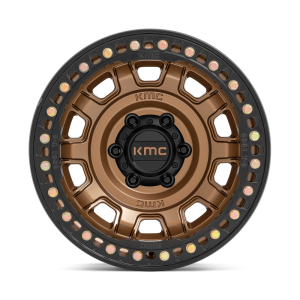 17" KMC WHEELS KM236 TANK BEADLOCK MATTE BRONZE FINISH RIMS - Image 5