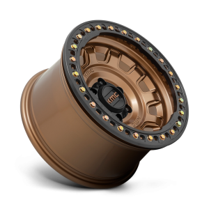 17" KMC WHEELS KM236 TANK BEADLOCK MATTE BRONZE FINISH RIMS - Image 6