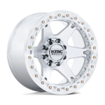 20" KMC WHEELS KM238 VI BEADLOCK MACHINED FINISH RIMS