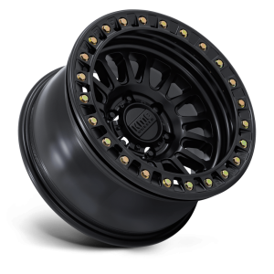 17" KMC WHEELS KM239 IMPACT BEADLOCK MATTE BLACK FINISH RIMS - Image 3