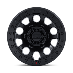 17" KMC WHEELS KM241 E25 BEADLOCK BLACK BLACKOUT FINISH RIMS - Image 2