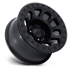 17" KMC WHEELS KM241 E25 BEADLOCK BLACK BLACKOUT FINISH RIMS - Image 3