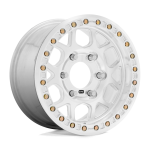 17" KMC WHEELS KM444 MESA FORGED BEADLOCK RAW MACHINED FINISH RIMS