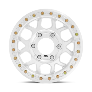 17" KMC WHEELS KM444 MESA FORGED BEADLOCK RAW MACHINED FINISH RIMS - Image 2