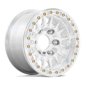 17" KMC WHEELS KM445 IMPACT FORGED BEADLOCK RAW MACHINED FINISH RIMS