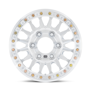 17" KMC WHEELS KM445 IMPACT FORGED BEADLOCK RAW MACHINED FINISH RIMS - Image 2