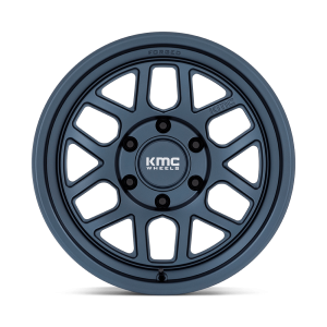 17" KMC WHEELS KM446 MESA FORGED MONOBLOCK METALLIC BLUE FINISH RIMS - Image 2