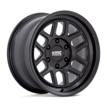 17" KMC WHEELS KM446 MESA FORGED MONOBLOCK SATIN BLACK FINISH RIMS