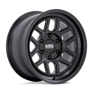 17" KMC WHEELS KM446 MESA FORGED MONOBLOCK SATIN BLACK FINISH RIMS