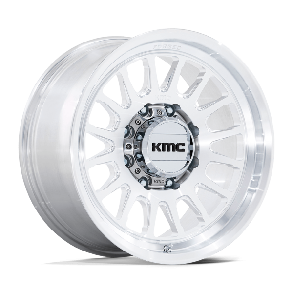 17" KMC WHEELS KM447 IMPACT FORGED MONOBLOCK RAW MACHINED FINISH RIMS