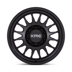 17" KMC WHEELS KM447 IMPACT FORGED MONOBLOCK SATIN BLACK FINISH RIMS - Image 2
