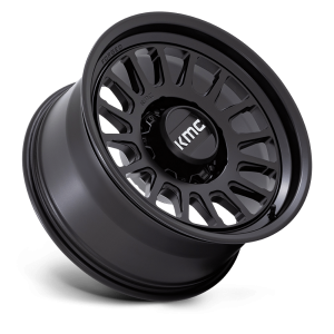 17" KMC WHEELS KM447 IMPACT FORGED MONOBLOCK SATIN BLACK FINISH RIMS - Image 3