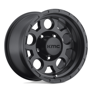 17" KMC WHEELS KM522 ENDURO MATTE BLACK FINISH RIMS