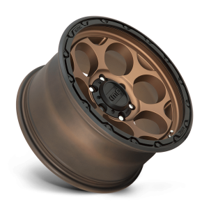 17" KMC WHEELS KM541 DIRTY HARRY MATTE BRONZE WITH BLACK LIP FINISH RIMS - Image 3