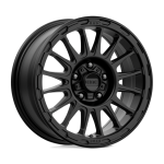 18" KMC WHEELS KM542 IMPACT SATIN BLACK FINISH RIMS