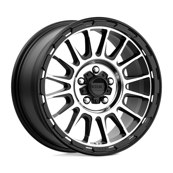 KMC 542 MCH 1 17" KMC WHEELS KM542 IMPACT SATIN BLACK MACHINED CROSSOVER SUV FINISH RIMS