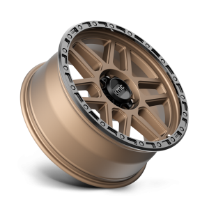 17" KMC WHEELS KM544 MESA MATTE BRONZE WITH BLACK LIP FINISH RIMS - Image 3