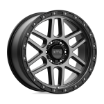 17" KMC WHEELS KM544 MESA SATIN BLACK WITH GRAY TINT FINISH RIMS