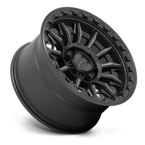 17" KMC WHEELS KM547 CARNAGE SATIN BLACK WITH GRAY TINT FINISH RIMS - Image 3