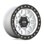 17" KMC WHEELS KM549 GRS MACHINED WITH SATIN BLACK LIP FINISH RIMS