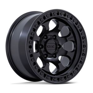 17" KMC WHEELS KM550 RIOT SBL SATIN BLACK FINISH RIMS
