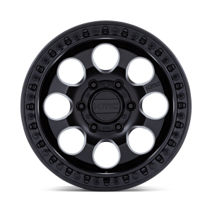 17" KMC WHEELS KM550 RIOT SBL SATIN BLACK FINISH RIMS - Image 2