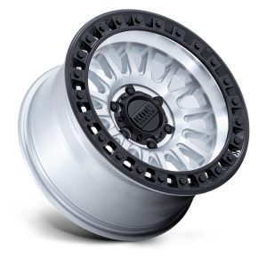 17" KMC WHEELS KM552 IMS MACHINED WITH MATTE BLACK LIP FINISH RIMS - Image 3