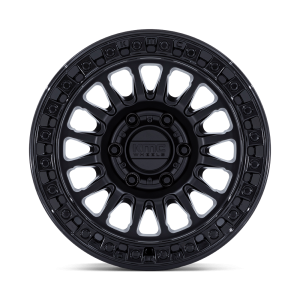 17" KMC WHEELS KM552 IMS MATTE BLACK WITH GLOSS BLACK LIP FINISH RIMS - Image 2