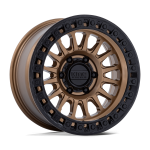17" KMC WHEELS KM552 IMS MATTE BRONZE WITH GLOSS BLACK LIP FINISH RIMS