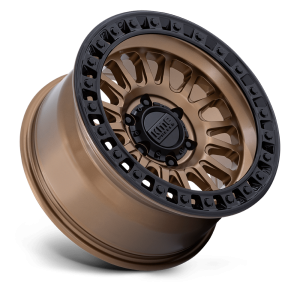 17" KMC WHEELS KM552 IMS MATTE BRONZE WITH GLOSS BLACK LIP FINISH RIMS - Image 3
