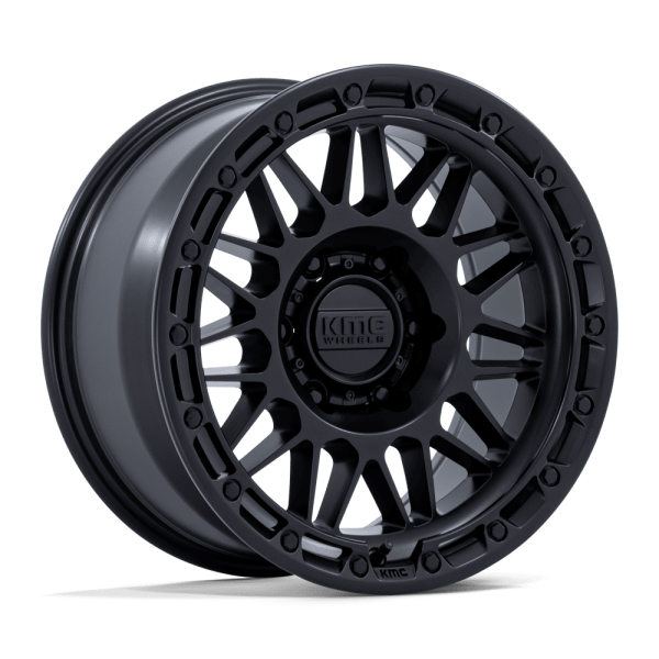 KMC 555 ATTACK MATTE 1 17" KMC WHEELS KM555 ATTACK MATTE BLACK FINISH RIMS