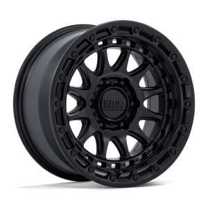 17" KMC WHEELS KM556 CRUX BLACKOUT FINISH RIMS