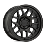 17" KMC WHEELS KM717 BULLY OL SATIN BLACK FINISH RIMS