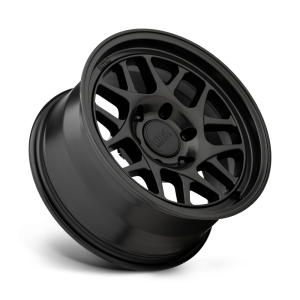 17" KMC WHEELS KM717 BULLY OL SATIN BLACK FINISH RIMS - Image 3