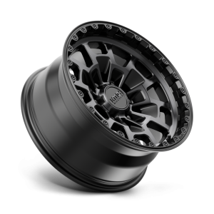 17" KMC WHEELS KM718 SUMMIT SATIN BLACK WITH GRAY TINT FINISH RIMS - Image 3