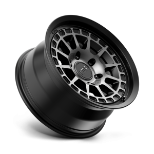 17" KMC WHEELS KM719 CANYON SATIN BLACK WITH GRAY TINT CROSSOVER SUV FINISH RIMS - Image 3