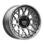 18" KMC WHEELS KM722 TECHNIC ANTHRACITE FINISH RIMS