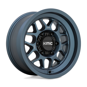 17" KMC WHEELS KM725 TERRA METALLIC BLUE FINISH RIMS