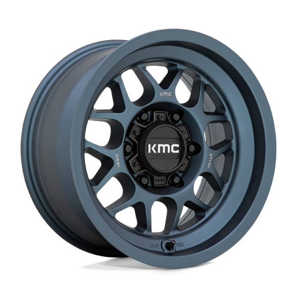 17" KMC WHEELS KM725 TERRA METALLIC BLUE FINISH RIMS