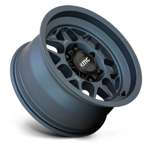 17" KMC WHEELS KM725 TERRA METALLIC BLUE FINISH RIMS - Image 3