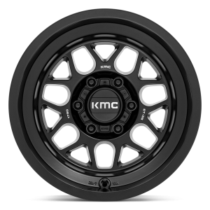 17" KMC WHEELS KM725 TERRA SATIN BLACK FINISH RIMS - Image 2