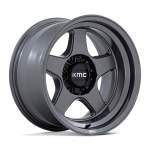17" KMC WHEELS KM728 LOBO MATTE ANTHRACITE FINISH RIMS