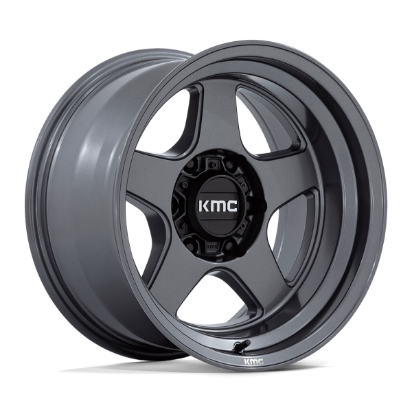 17" KMC WHEELS KM728 LOBO MATTE ANTHRACITE FINISH RIMS