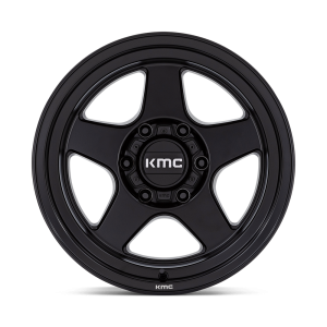 17" KMC WHEELS KM728 LOBO MATTE BLACK FINISH RIMS - Image 2