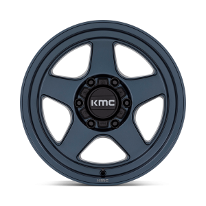 17" KMC WHEELS KM728 LOBO METALLIC BLUE FINISH RIMS - Image 2