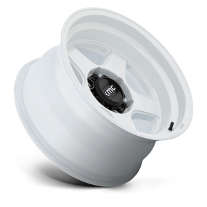 17" KMC WHEELS KM728 LOBO GLOSS WHITE FINISH RIMS - Image 3