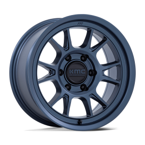17" KMC WHEELS KM729 RANGE METALLIC BLUE FINISH RIMS