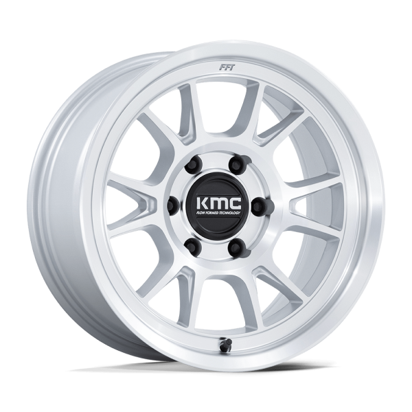 KMC 729 RANGE SILVER 1 17" KMC WHEELS KM729 RANGE GLOSS SILVER MACHINED FACE FINISH RIMS