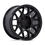 17" KMC WHEELS KM730 HATCHET MATTE BLACK FINISH RIMS